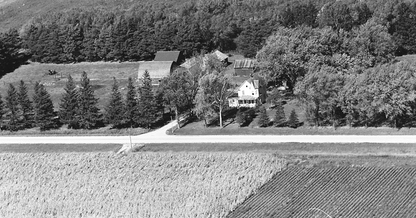 Vintage Aerial photo from 1975 in Mower County, MN