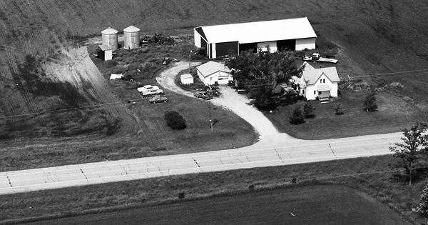 Vintage Aerial photo from 1984 in Mower County, MN