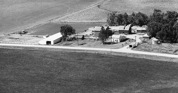 Vintage Aerial photo from 1976 in Carroll County, IA