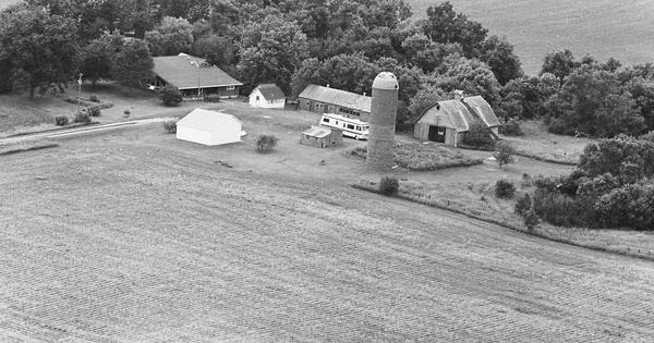 Vintage Aerial photo from 1981 in Hancock County, IA