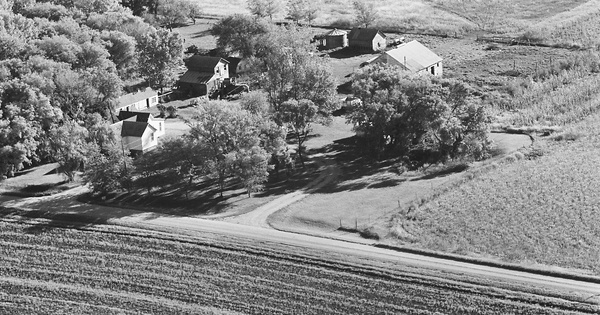 Vintage Aerial photo from 1977 in Redwood County, MN