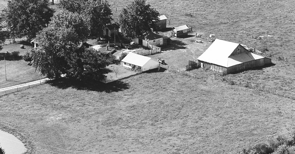 Vintage Aerial photo from 1974 in Monroe County, MO