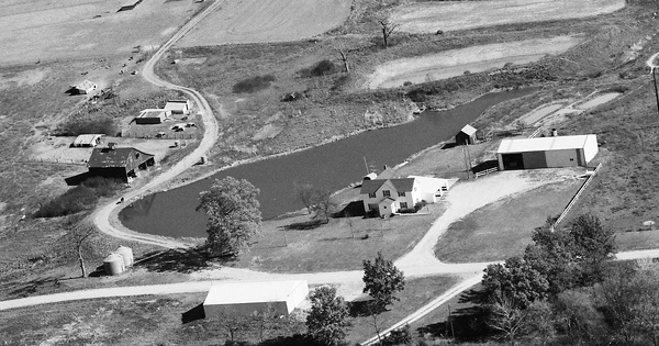 Vintage Aerial photo from 1988 in Monroe County, MO