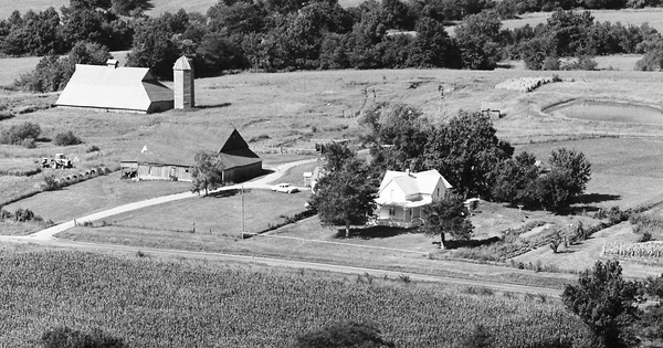Vintage Aerial photo from 1979 in Linn County, MO