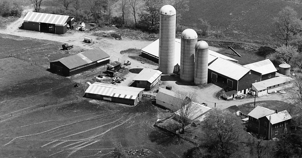 Vintage Aerial photo from 1980 in Mercer County, PA