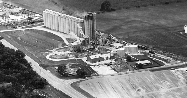 Vintage Aerial photo from 1967 in Adams County, IL