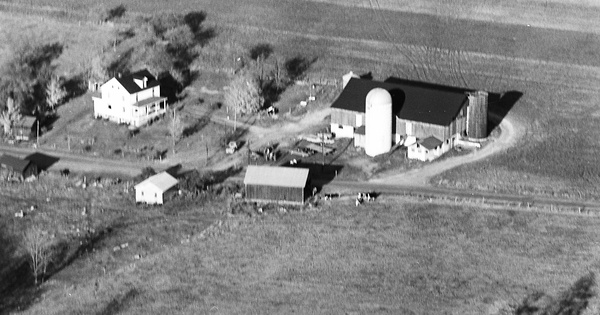 Vintage Aerial photo from 1968 in Somerset County, PA