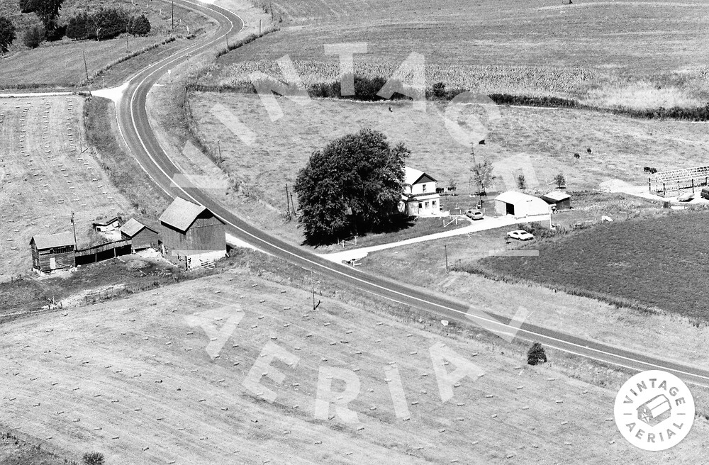 Vintage Aerial Wisconsin Grant County 1973 82HGR4
