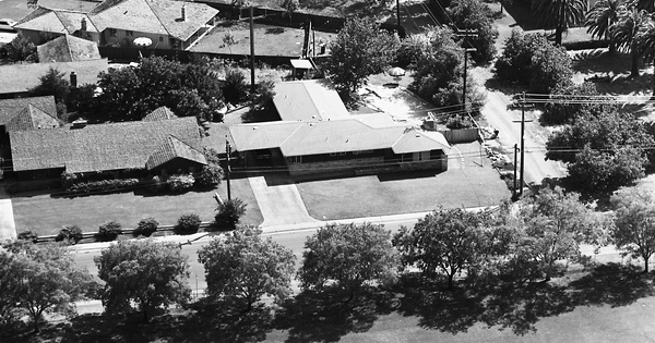 Vintage Aerial photo from 1966 in Sacramento County, CA
