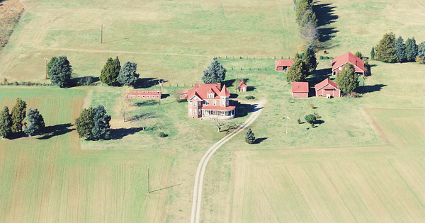 Vintage Aerial photo from 2002 in Dinwiddie County, VA