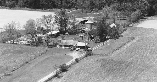 Vintage Aerial photo from 1983 in Coffee County, GA