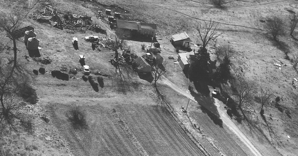 Vintage Aerial photo from 1988 in St. Clair County, MO