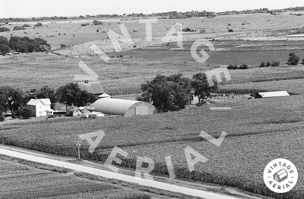Vintage Aerial Nebraska Butler County 1982 7MBT4