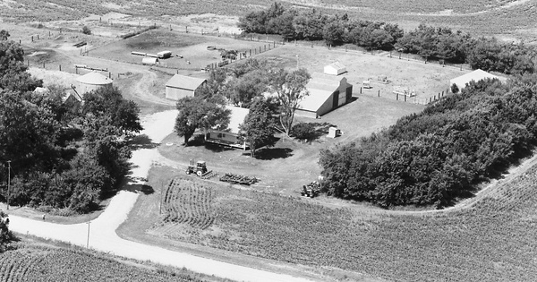 Vintage Aerial photo from 1980 in Jefferson County, NE