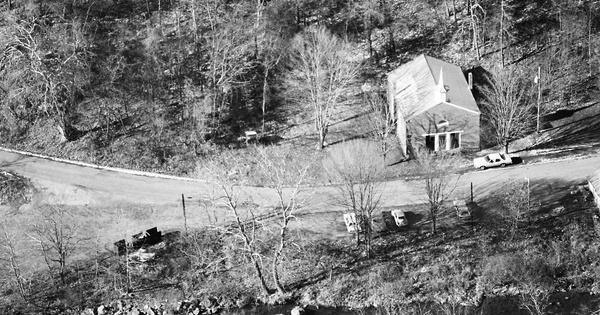 Vintage Aerial photo from 1984 in Bath County, VA