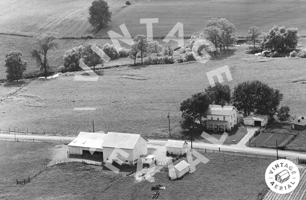 Vintage Aerial Ohio Morrow County 1968 72OMO29