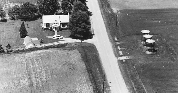 Vintage Aerial photo from 1969 in Madison County, OH