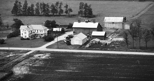 Vintage Aerial photo from 1977 in Hardin County, OH