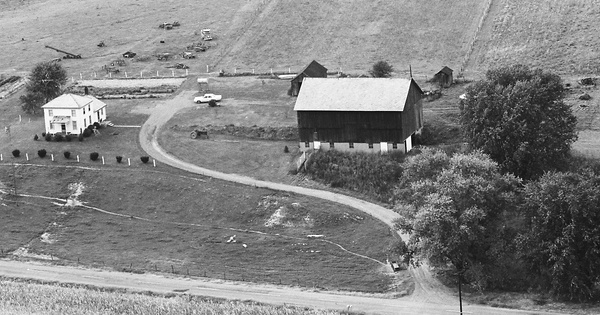 Vintage Aerial photo from 1970 in Tuscarawas County, OH
