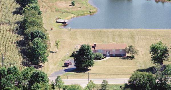 Vintage Aerial photo from 2002 in Delaware County, OH