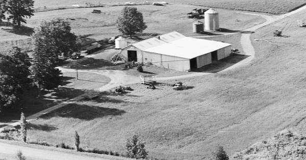 Vintage Aerial photo from 1986 in Ontario County, NY
