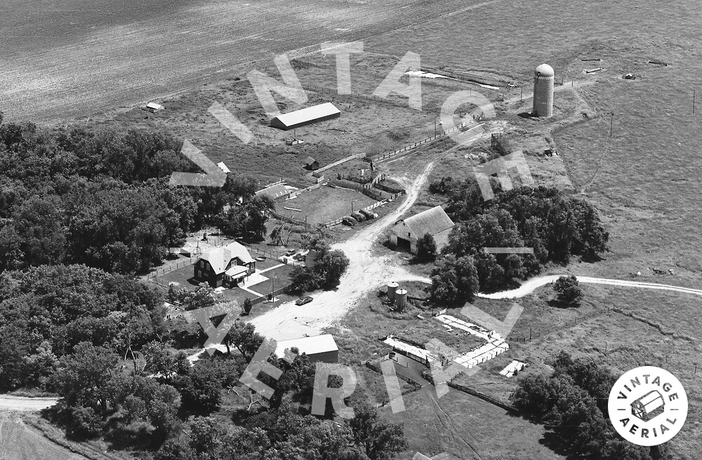 Vintage Aerial Nebraska Thurston County 1982 5MTH9