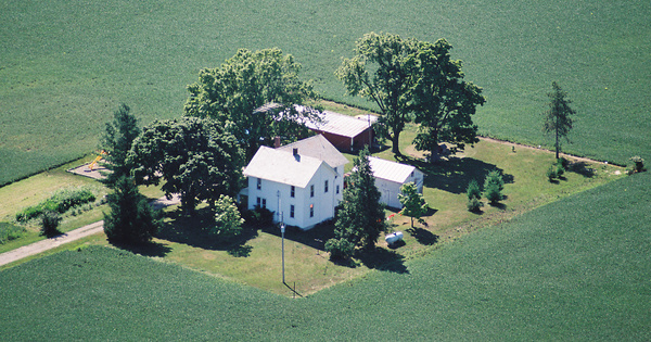 Vintage Aerial photo from 2001 in Crawford County, OH