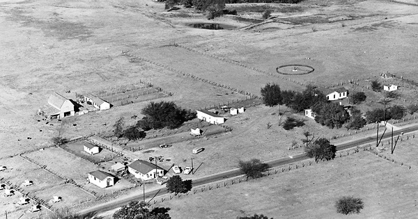 Vintage Aerial photo from 1963 in Tarrant County, TX