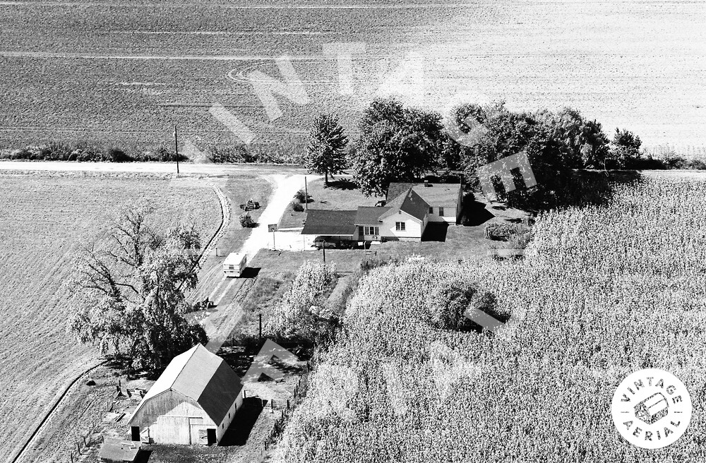Vintage Aerial Indiana Clay County 1974 53FCL22
