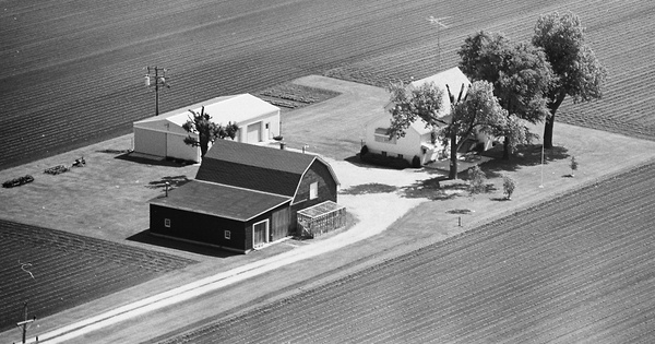 Vintage Aerial photo from 1980 in Kankakee County, IL