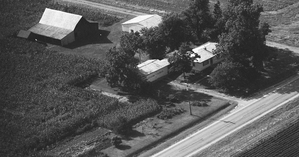 Vintage Aerial photo from 1990 in Shelby County, IL