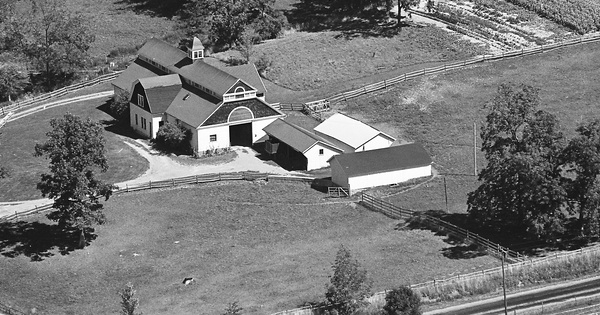 Vintage Aerial photo from 1978 in Livingston County, NY