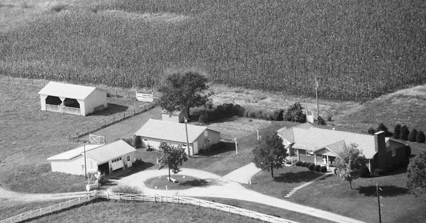 Vintage Aerial photo from 1986 in Boone County, MO