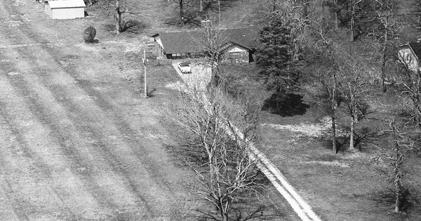 Vintage Aerial photo from 1992 in Washington County, AR