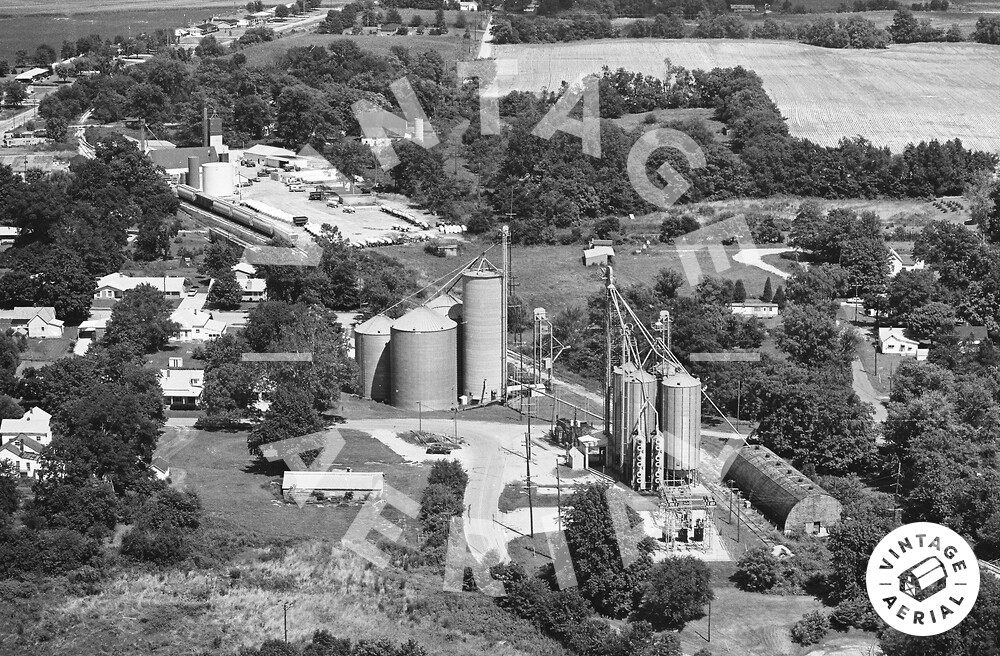 Vintage Aerial Indiana Gibson County 1981 18JGI14