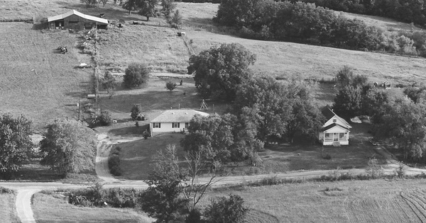 Vintage Aerial photo from 1979 in Clay County, MO