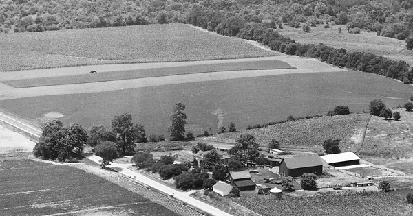Vintage Aerial photo from 1968 in Madison County, IL