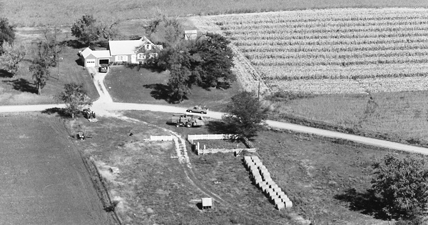 Vintage Aerial photo from 1981 in Gentry County, MO