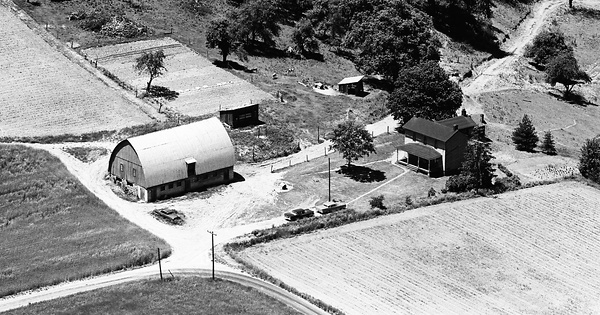 Vintage Aerial photo from 1966 in Westmoreland County, PA