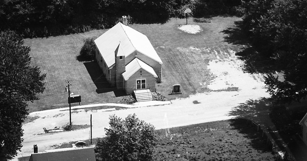 Vintage Aerial photo from 1976 in Owen County, IN