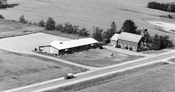 Vintage Aerial photo from 1976 in Barry County, MI