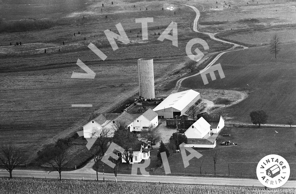 Vintage Aerial Michigan Branch County 1963 41SBR2