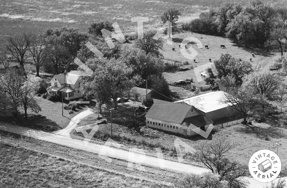 Vintage Aerial Iowa ster County 1973 133BWE30