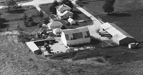 Vintage Aerial photo from 1980 in Keokuk County, IA