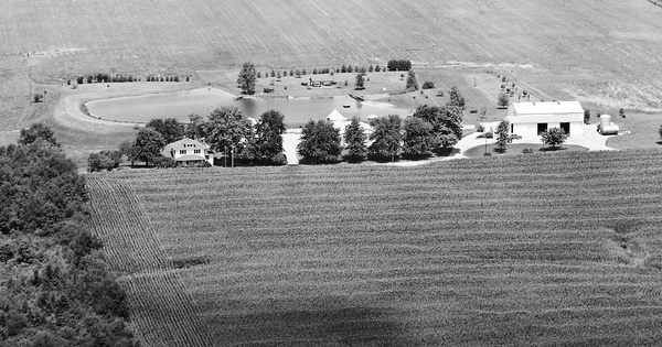 Vintage Aerial photo from 1982 in Huntington County, IN