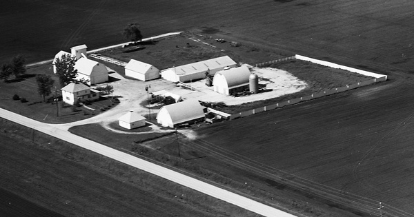 Vintage Aerial photo from 1976 in Fayette County, IA