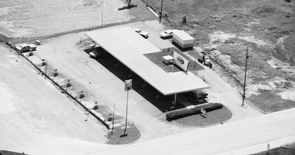 Vintage Aerial photo from 1980 in Gratiot County, MI