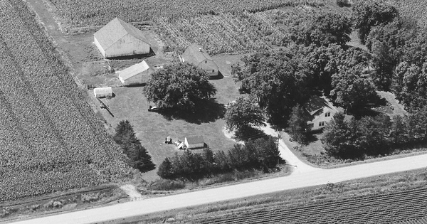 Vintage Aerial photo from 1983 in Clay County, IA