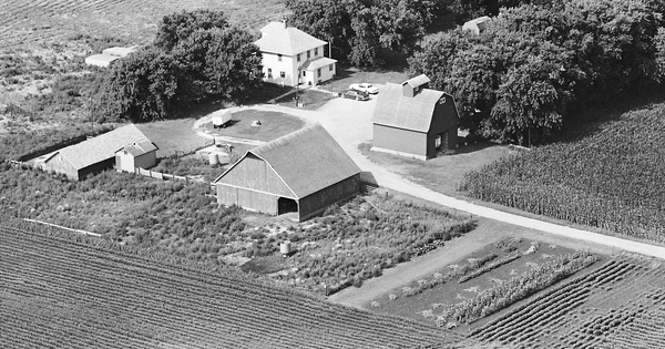 Vintage Aerial photo from 1982 in Sac County, IA