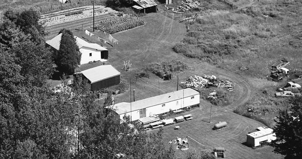 Vintage Aerial photo from 1982 in Clare County, MI